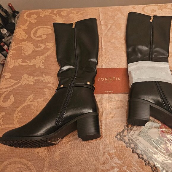 NWT Torgeis Destiny Black Riding Boots - Picture 4 of 12